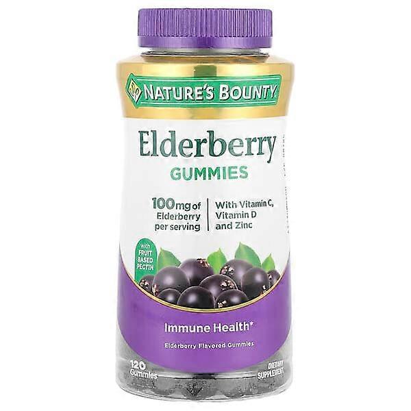 Nature's Bounty, Elderberry Gummies, 120 Gummies