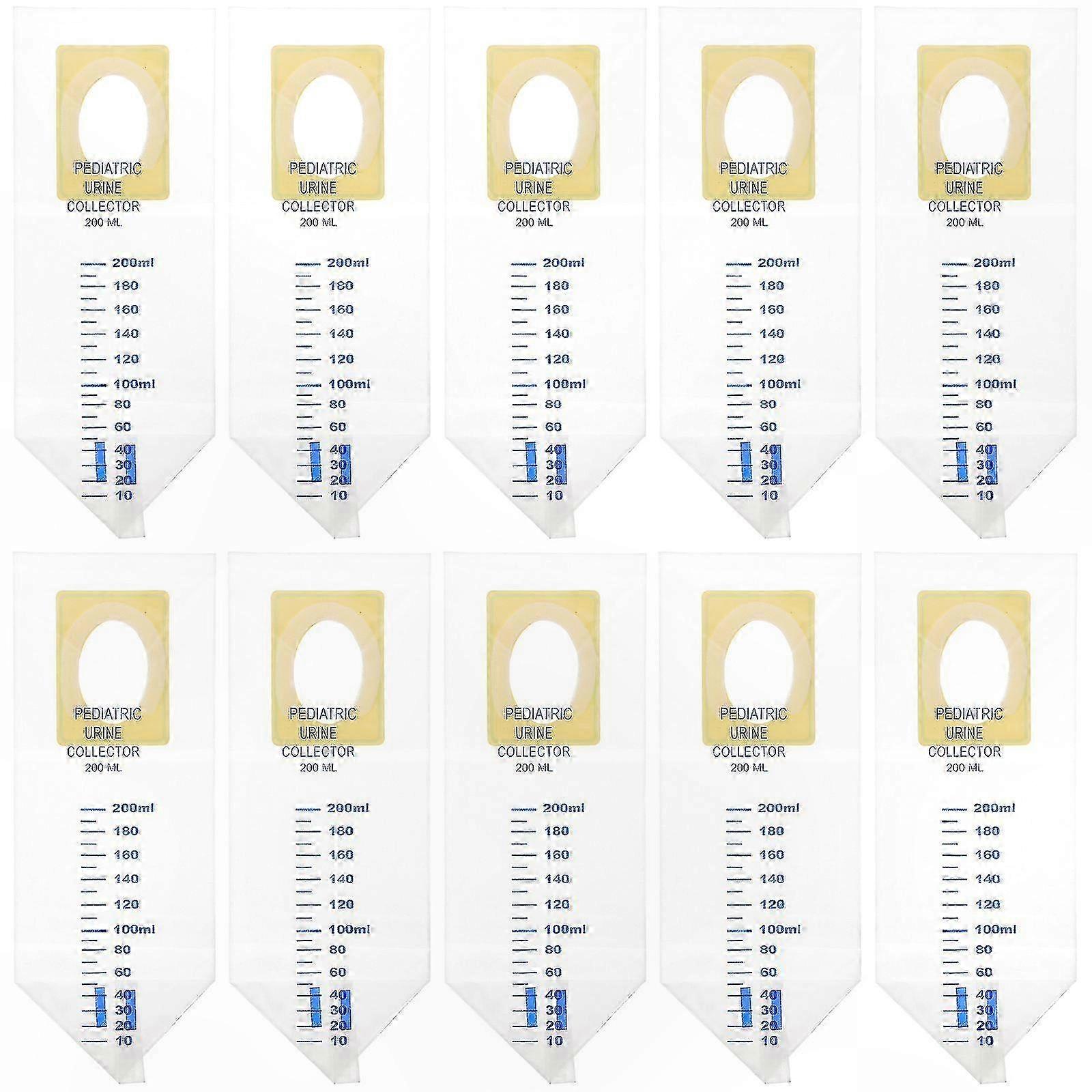 20-Pack Transparent Urine Collection Bags for Infants and Toddlers with Secure Closure System