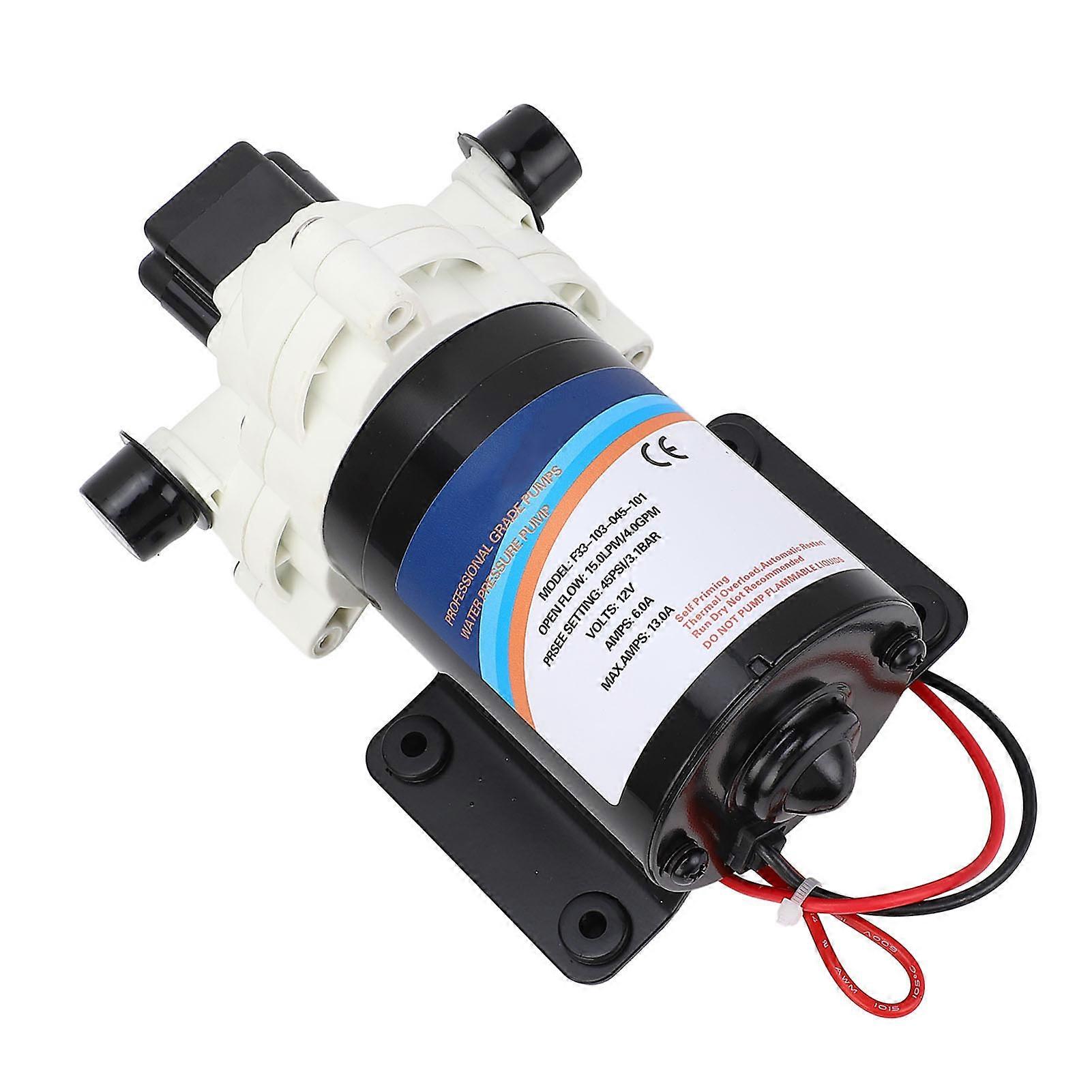 RV makean veden pumppu 12V DC 4.0 GPM 45 PSI itseimevä kalvovesipumppu matkailuauton merijahtiasuntovaunuun 