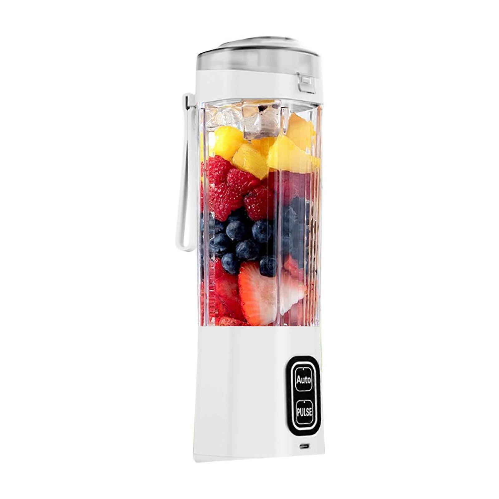 Portable Blender for Shakes and Juice Rechargeable Blender Fruit Juice Mixer for Travel/Picnic/Office/Gym/Sport  White