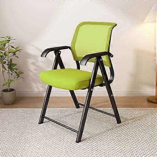 Folding Chairs With Padded Seats And Metal Frame Ergonomic Mesh Back Foldable For Easy Storage Green One Size