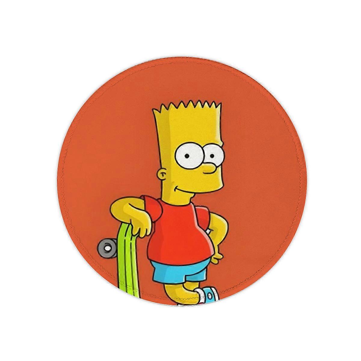 Simpsons Rundes Mauspad Animation Schreibtischmatte Unterhaltung Computer Schreibtischmatte