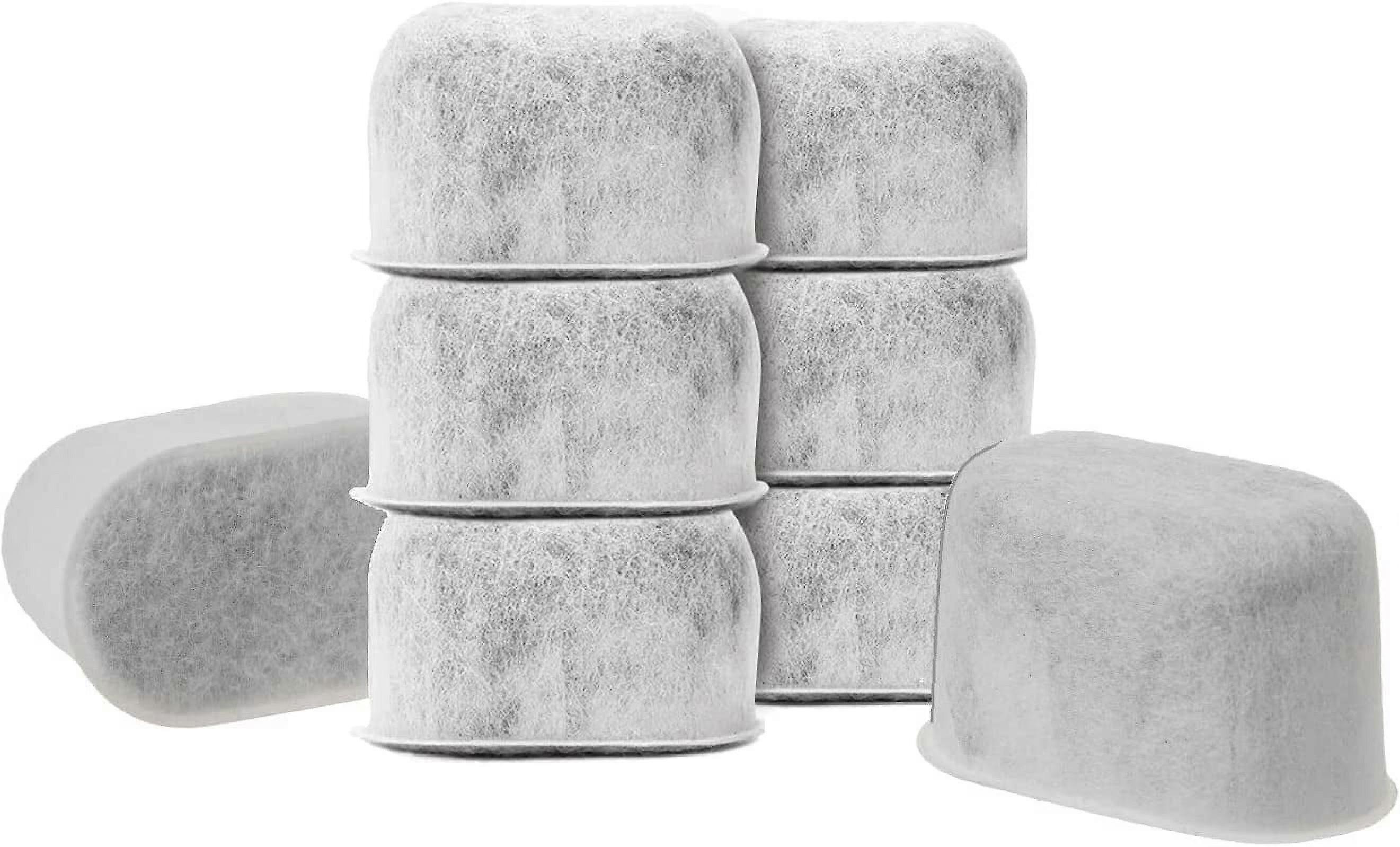 2pcs Replacement Water Filter Cartridge, Charcoal Activated, Set of 8