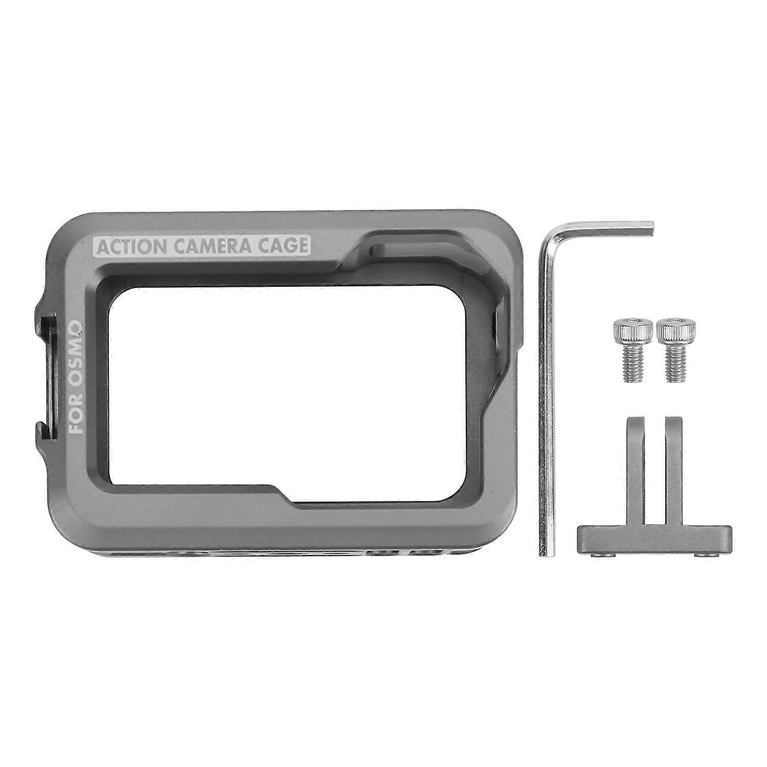 Aluminium Alloy Case for OSMO Action Camera Housing Shell Case Protective Cage with 2 Cold Shoe Moun