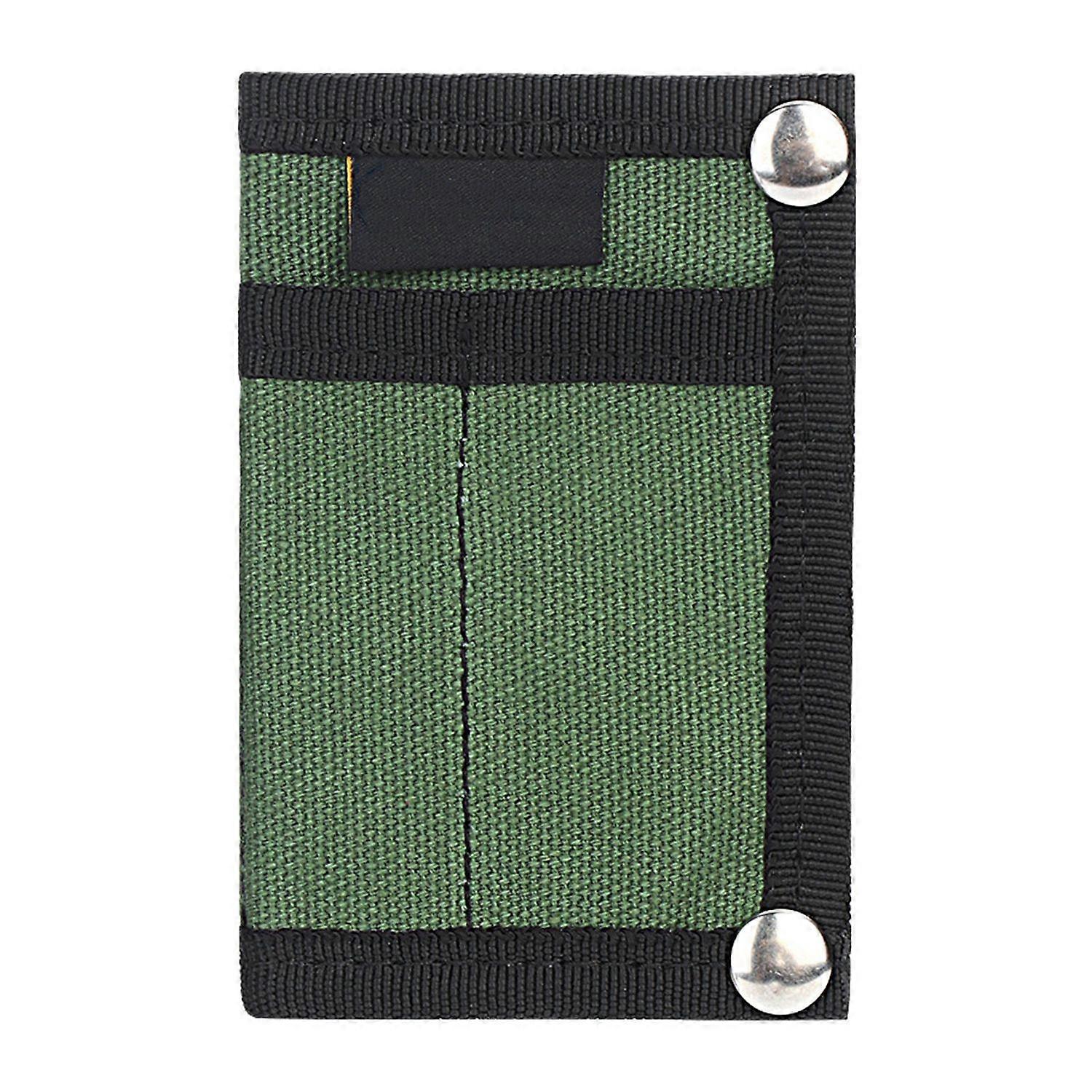 Portable EDC Bag Lightweight Compact Foldable Neat Storage Card Case EDC Pouch for Daily Carry Green