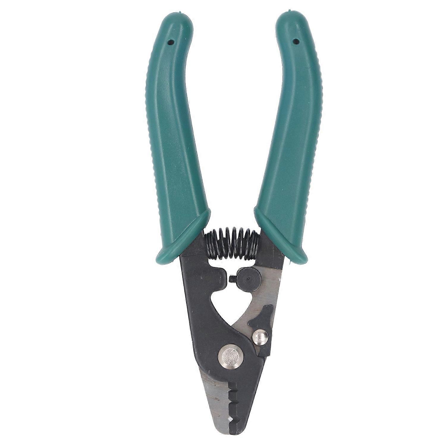 Fiber Optic Stripper 3 Hole Adjustable Aperture Auto Reset Ergonomic Wire Stripping Tool for Electri