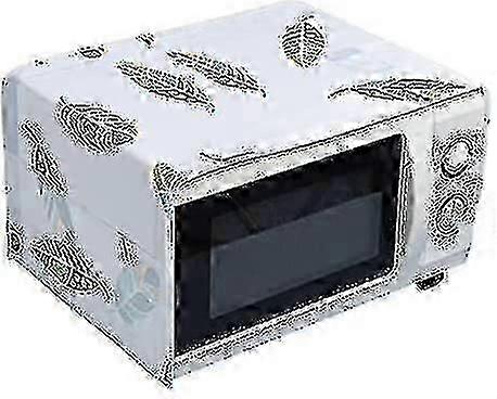 Microwave/multi-function Oven Dust Proof Cover Grease Cover With Pocket Kitchen Protector(feather Pattern)