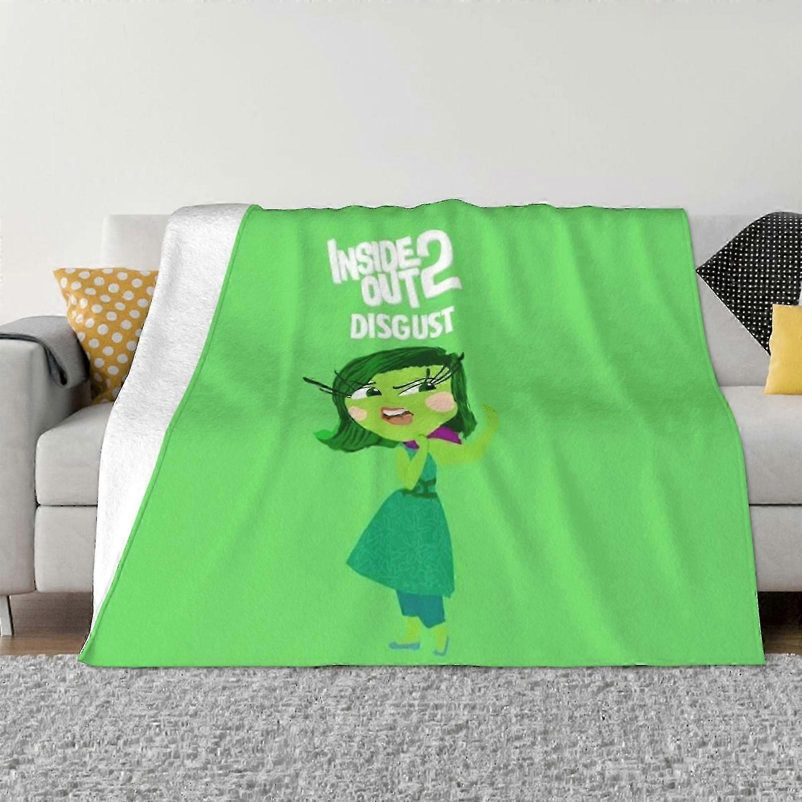 Inside Out Ultra-Soft Micro Fleece Deken Super Soft Throw Blanket Premium zijdezachte flanellen lichtgewicht beddeken All Se-KDE25079