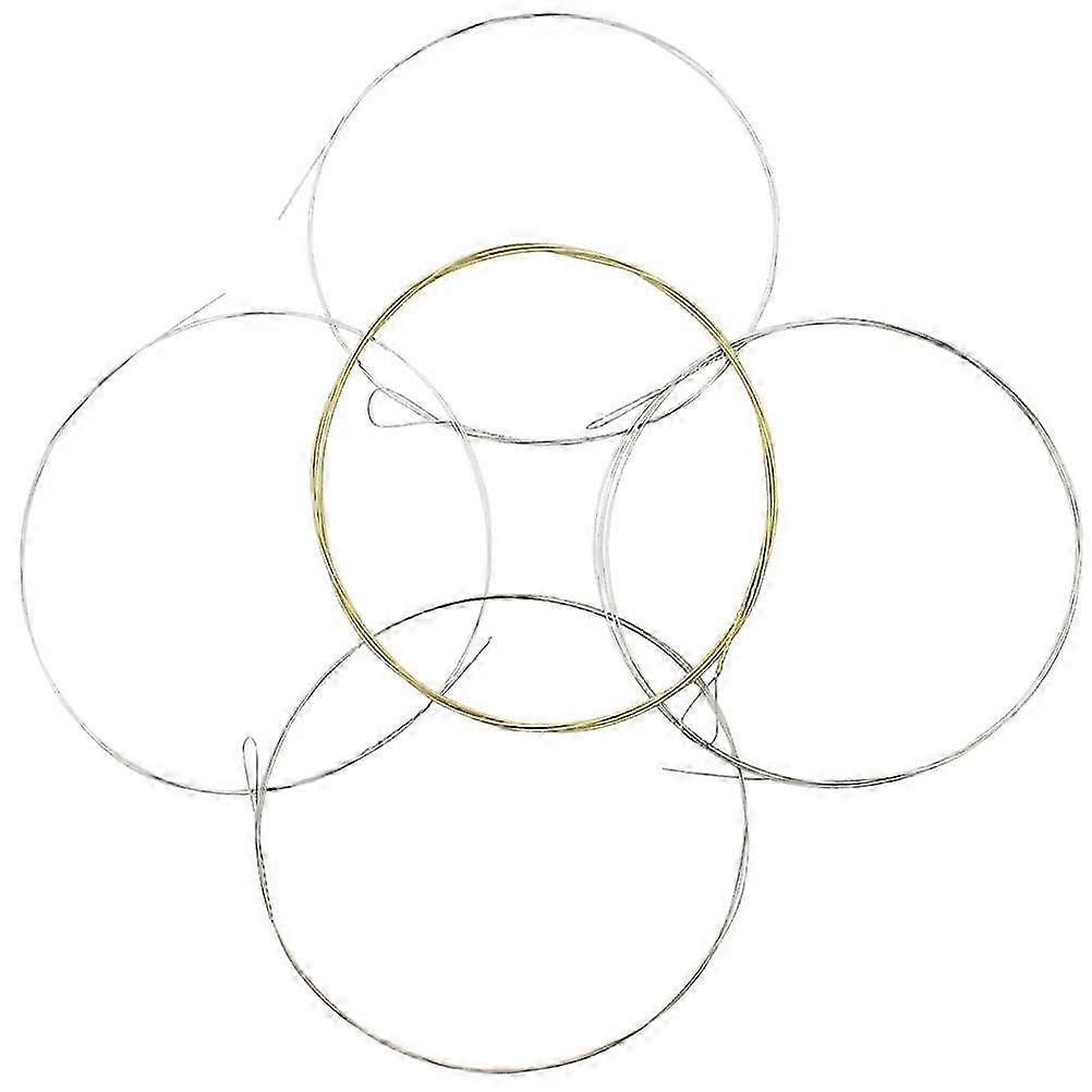 5pcs Professional 5-String Banjo Strings Music Wire Sturdy Strings Banjo Strings90x0.1cm