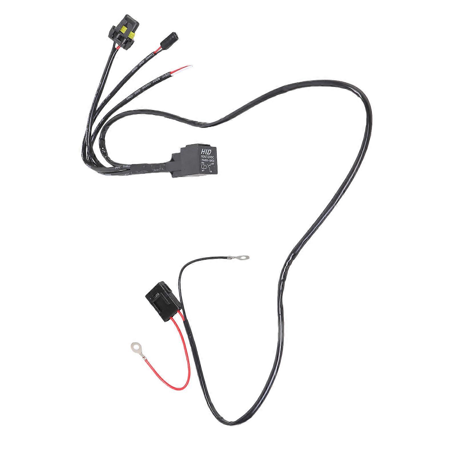 Motorcycles Headlight Conversion Harness Strong Brass Wiring Kit Quick Connect Designing Suitable for Various Models Multicolor