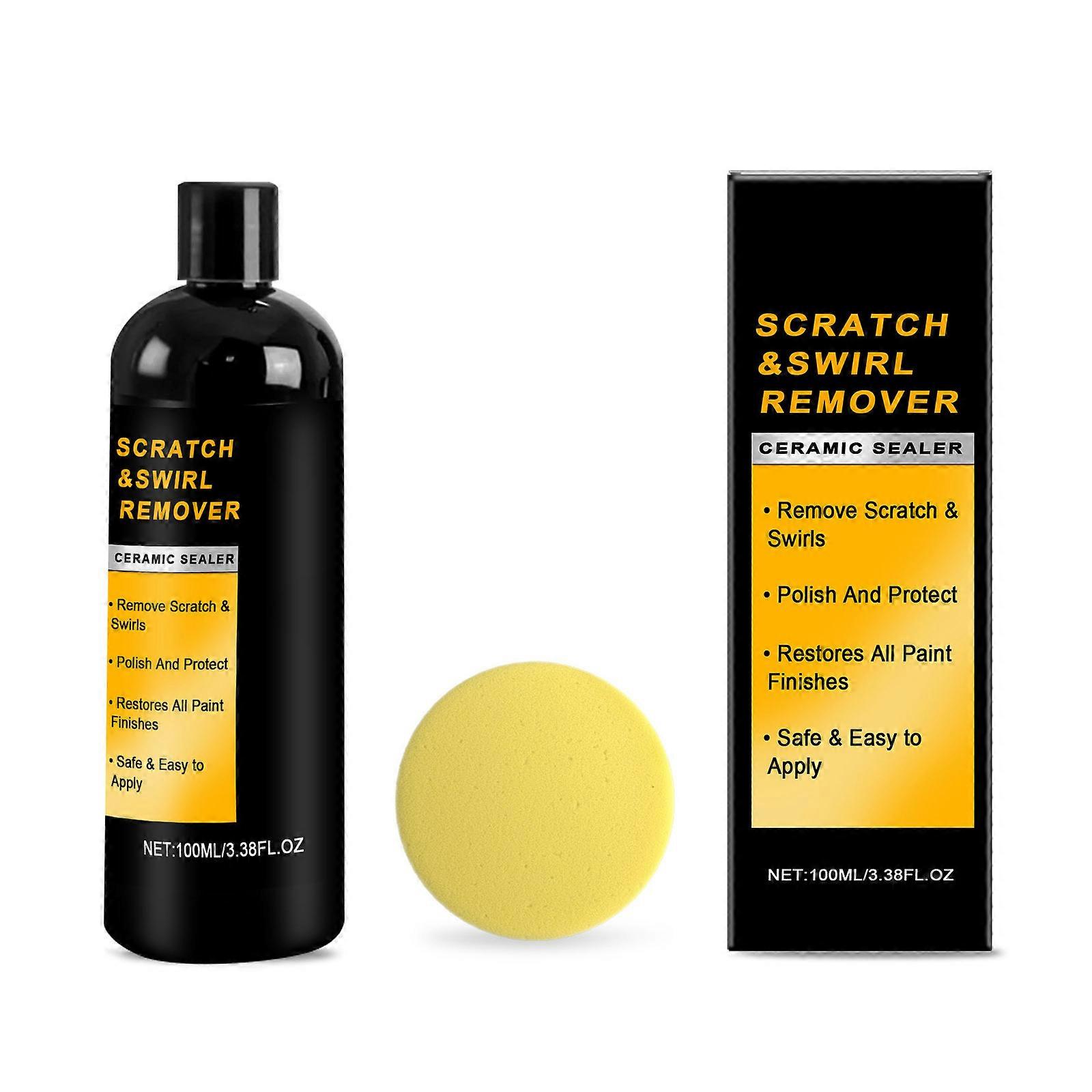 Automotive Polishing Compound with Buffing Pad Automotive Scratch Removal System Upgrades for Deep Paint Restoration Multicolor