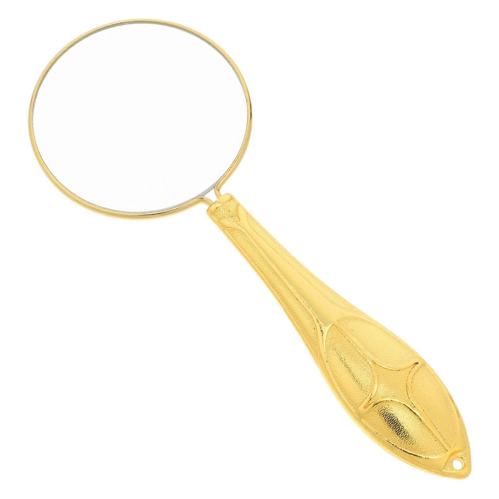 Floating Embossed Handheld Optical Magnifier for Reading Vintage Style