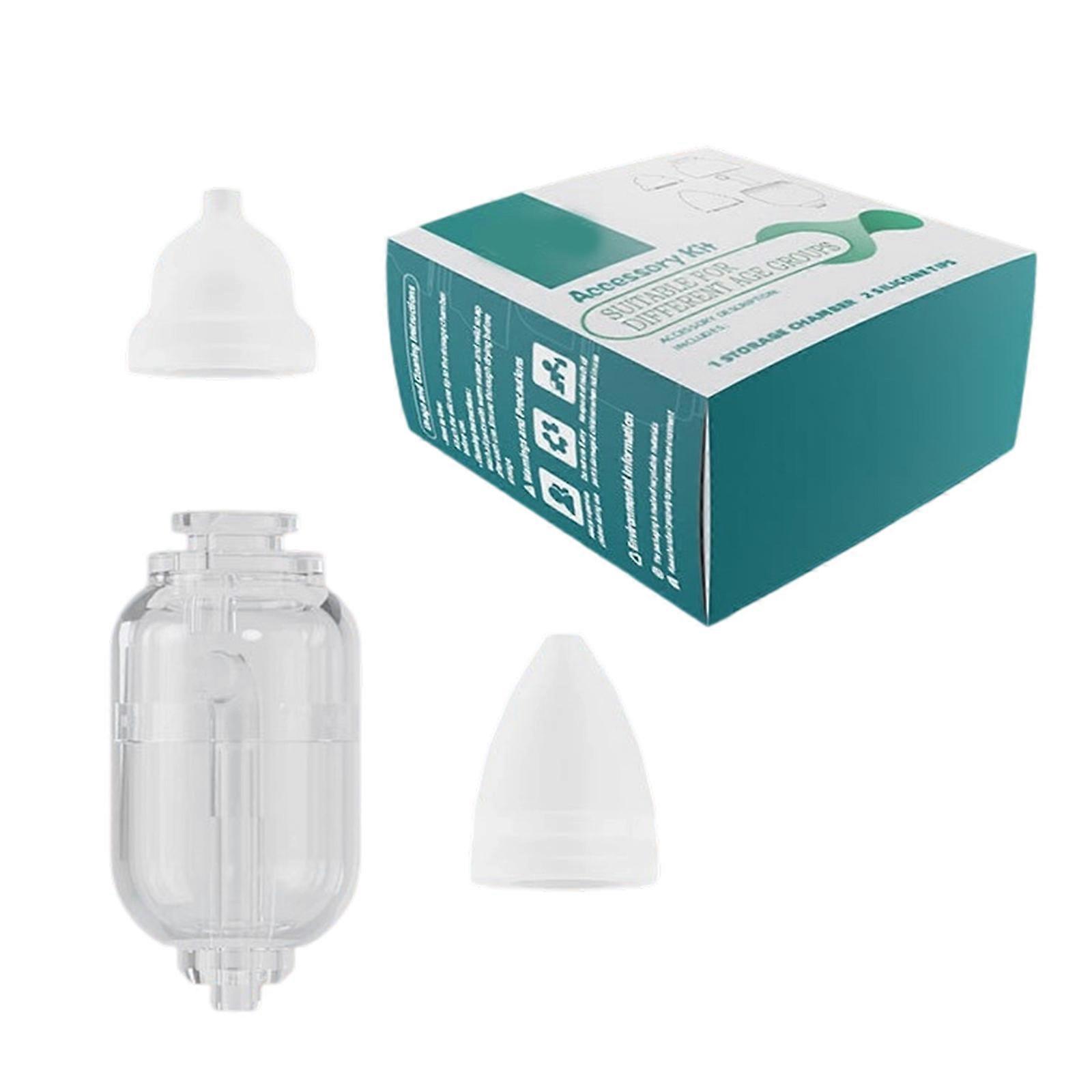 1 Set Baby Nose Aspirator Suction Head Replacement Silicone Tip Adjustable Suction Strength for Infants Age 0-6 Years Multicolor