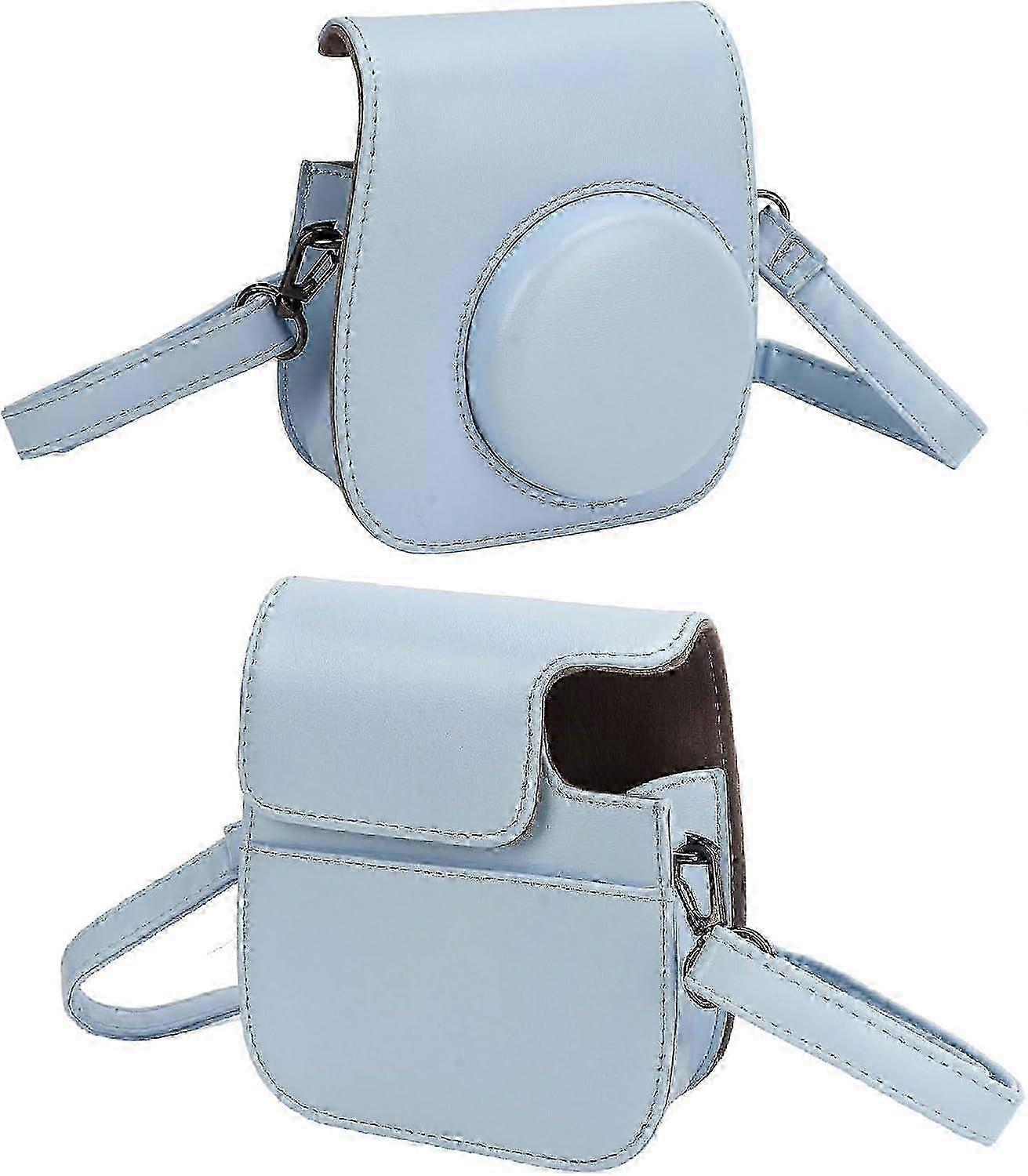 Camera Case, Antiscratch Mini Camera Bag Adjustable with Stickers for Mini 12 (Blue)