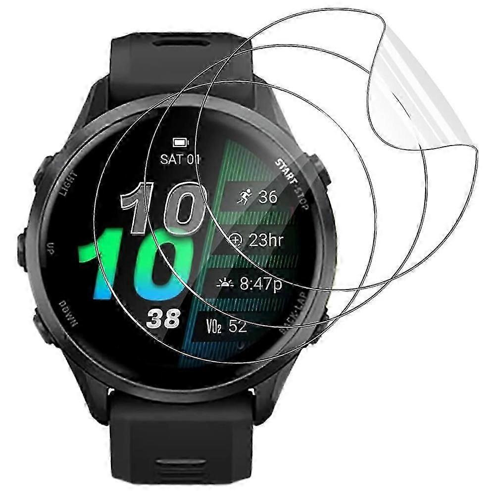 Garmin Forerunner 970 TPUウォッチスクリーンプロテクター3Dエッジアンチスクラッチヒドロゲルフィルム用3個