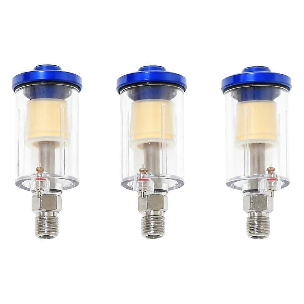 3-Pack Air Compressor Water Separator Filter - 1/4" NPT, Oil Moisture Trap for Pneumatic Tools (90 PSI Max)