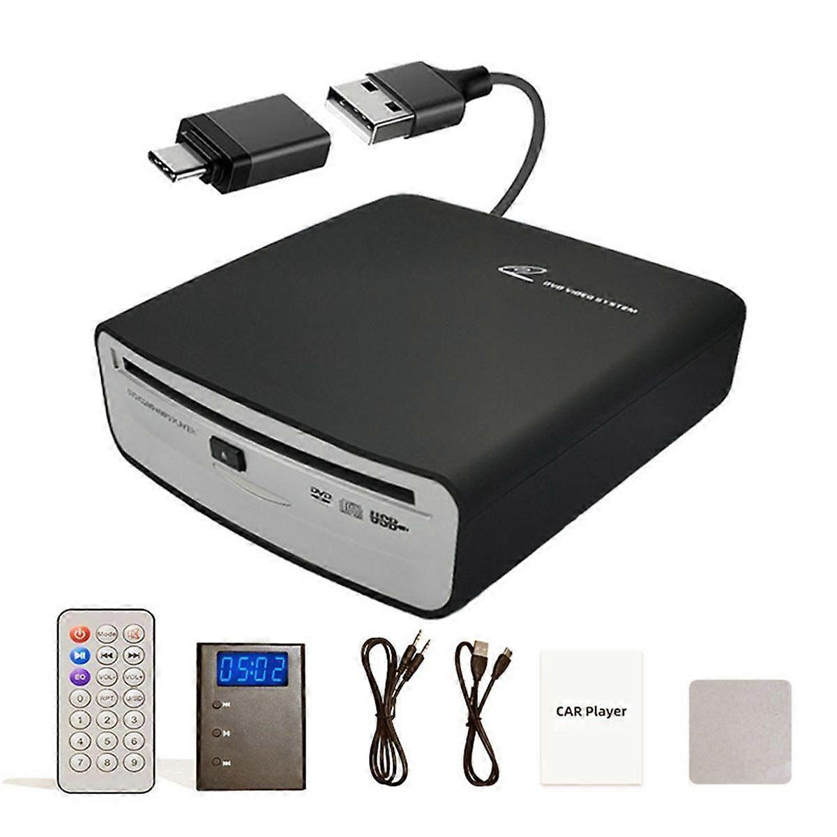 External Stereo Radio Dish Box Car CD/DVD Player USB Interface with AUX Box for Android Player Radio