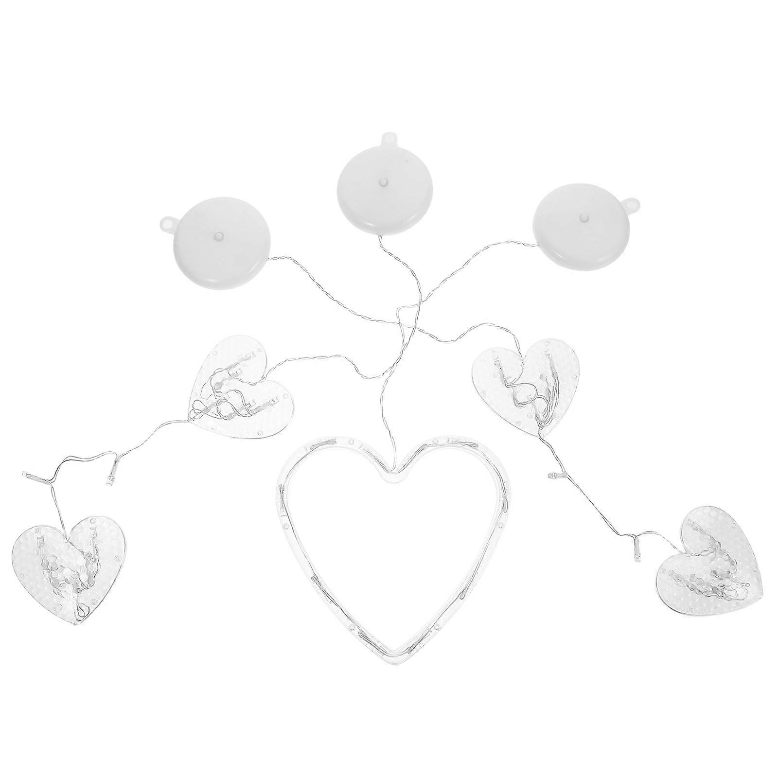 9Pcs Transparent LED Hanging Lamp for Xmas Window Decoration and Christmas