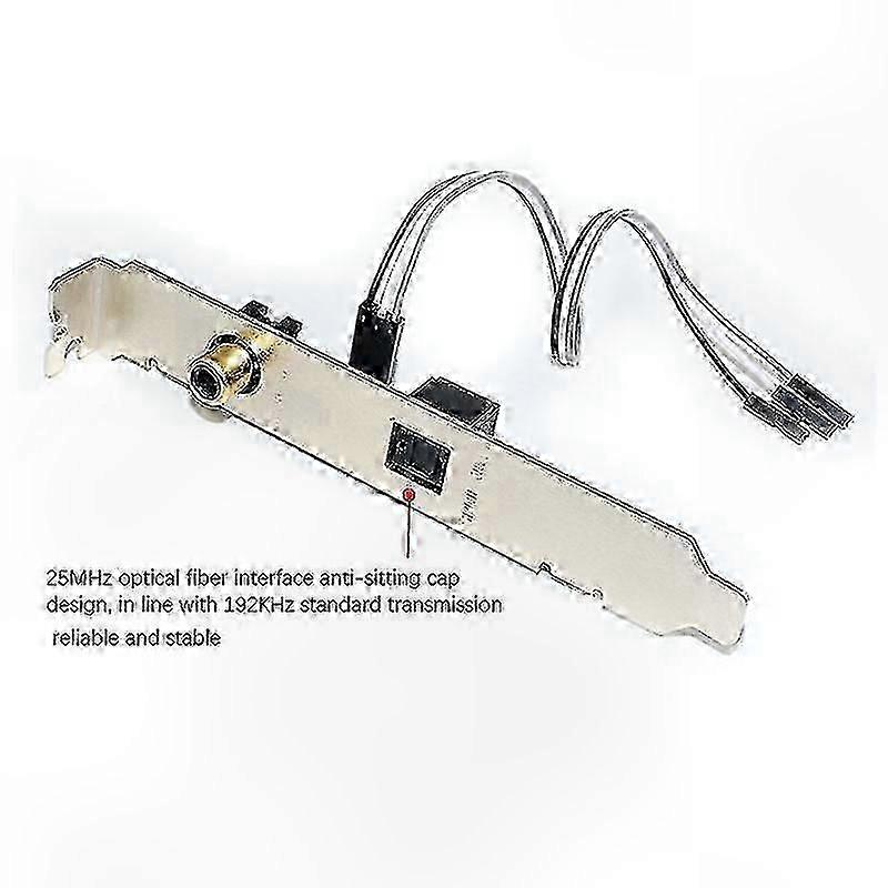 Studio Grade 24Bit/192kHz Digital Audio Card with SPDIF Optical & RCA Output, Lossless Sound Quality [120dB SNR] 2025 Model