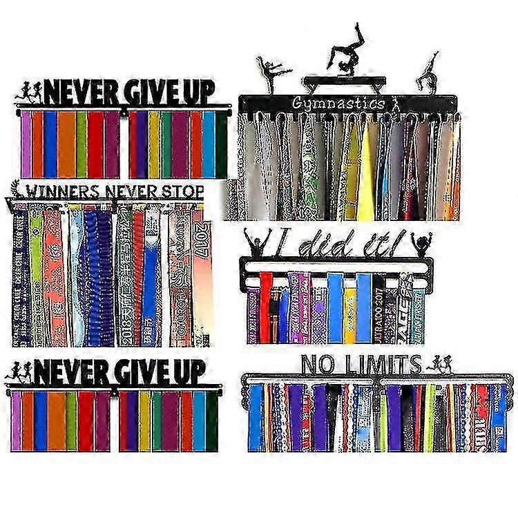 Display rack for running medals and bibs