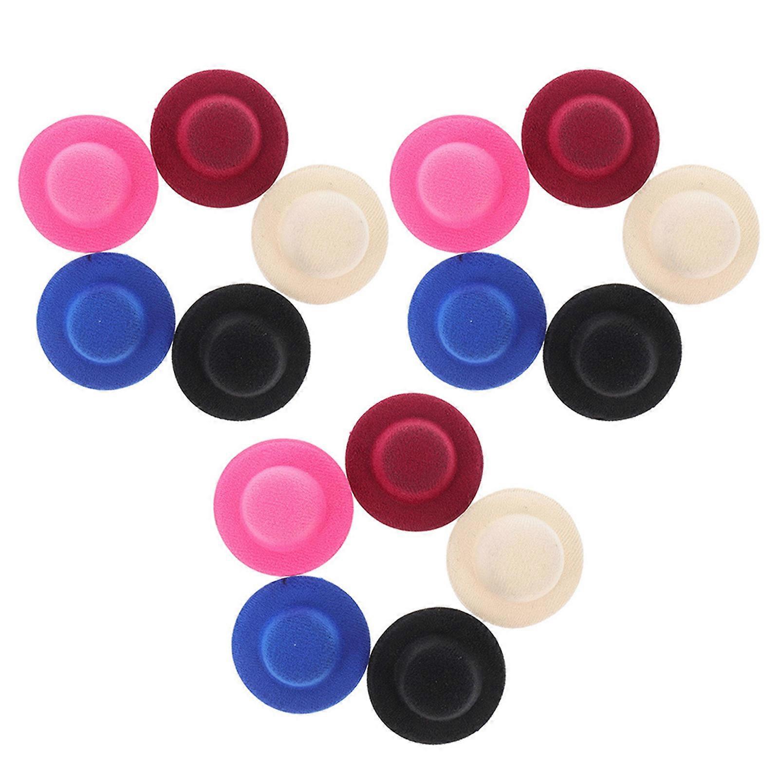 Mini Hats Craft Doll Modeling Accessories For Home Decor Elegant Dome Shape 15Pcs