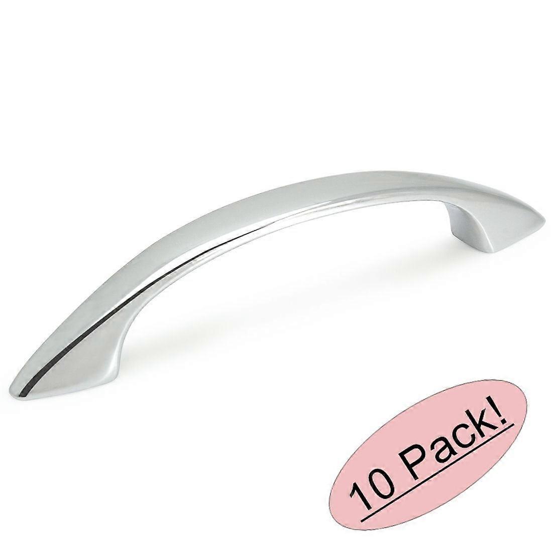 Cosmas 1387CH Polished Chrome Cabinet Hardware Handle Pull - 3" Hole Centers - 10 Pack