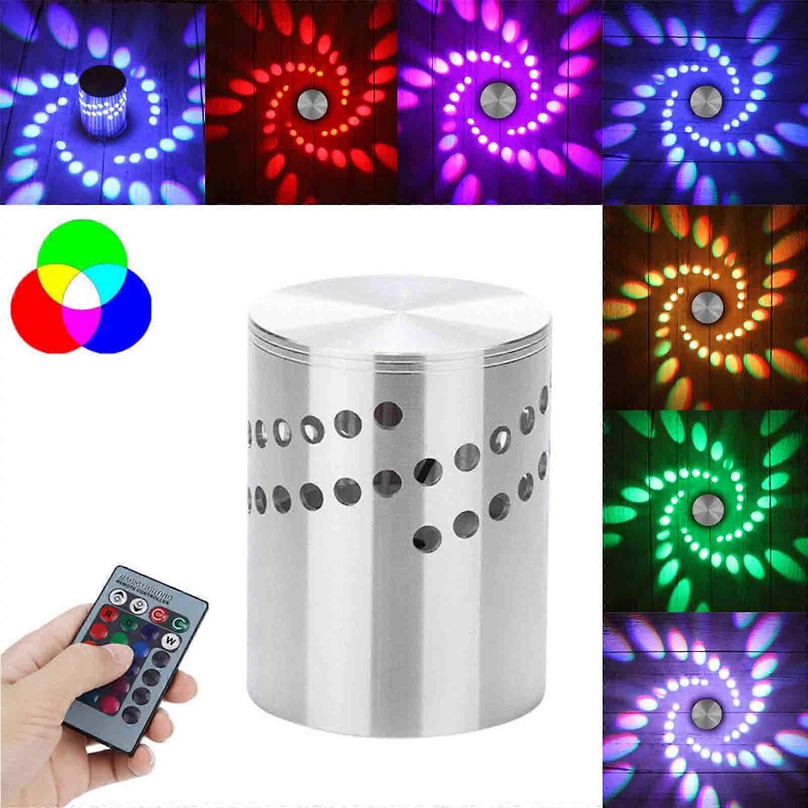 Summer Savings Clearance 2024! TUOBARR Colorful RGB Wall Lamp With Remote Control Artistic Modeling Color LED Wall Lamp