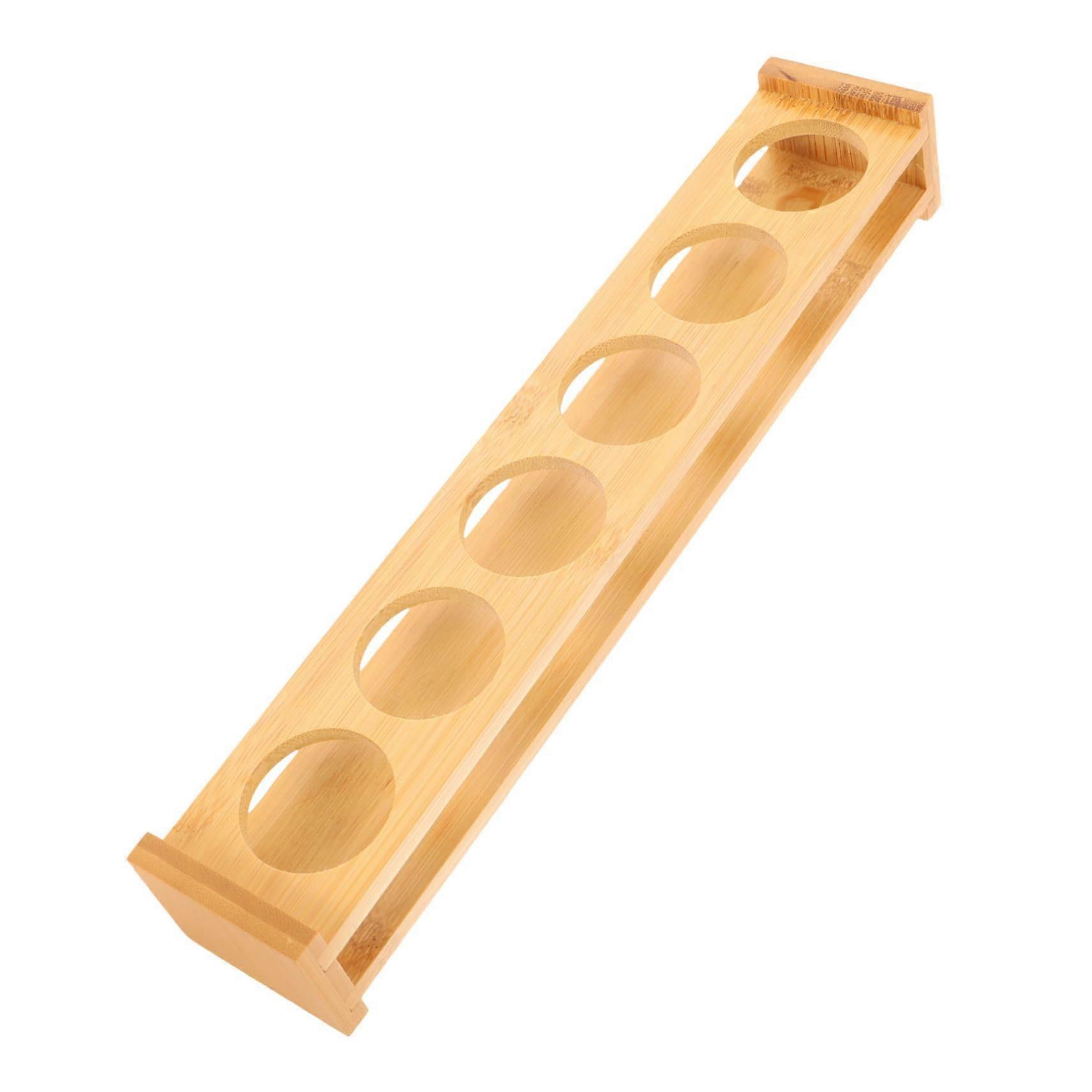 Bamboo Wine Rack with Coaster Holder for Home Bar Kitchen Office Display and Storage