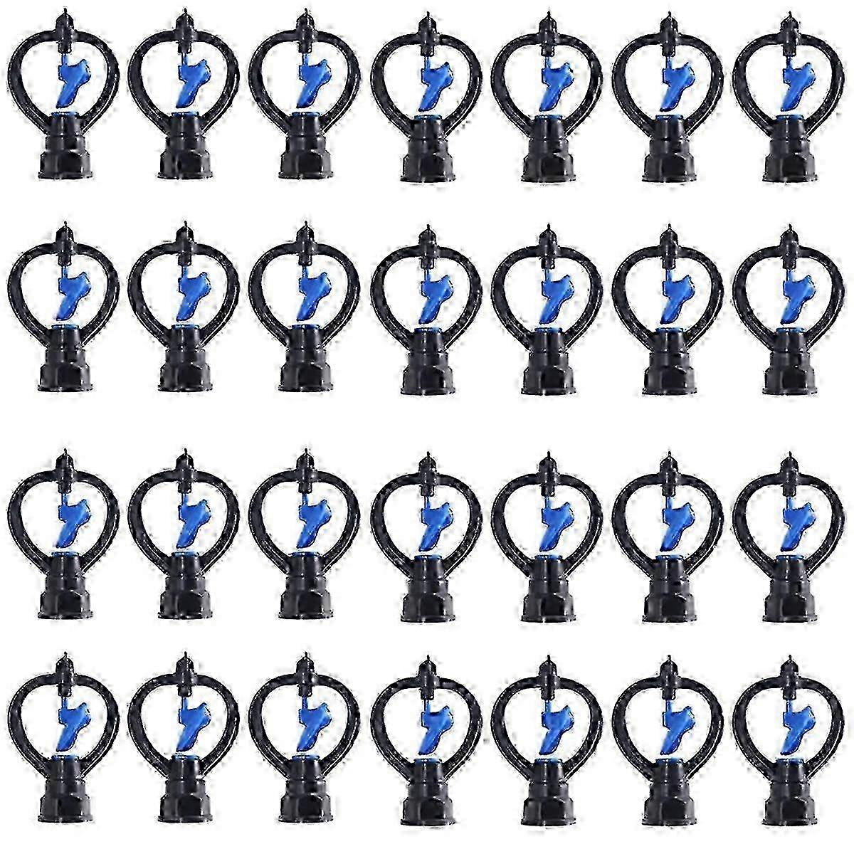 50PCS Butterfly Sprinkler Automatic External Wire Impeller Nozzle 360 Degree Automatic Rotation Spri Edition 0704 w