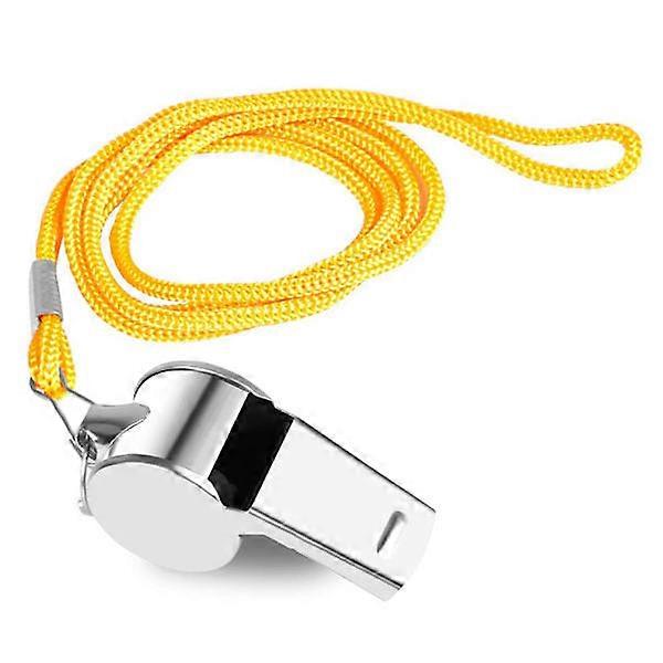 INF Stainless steel whistle with string