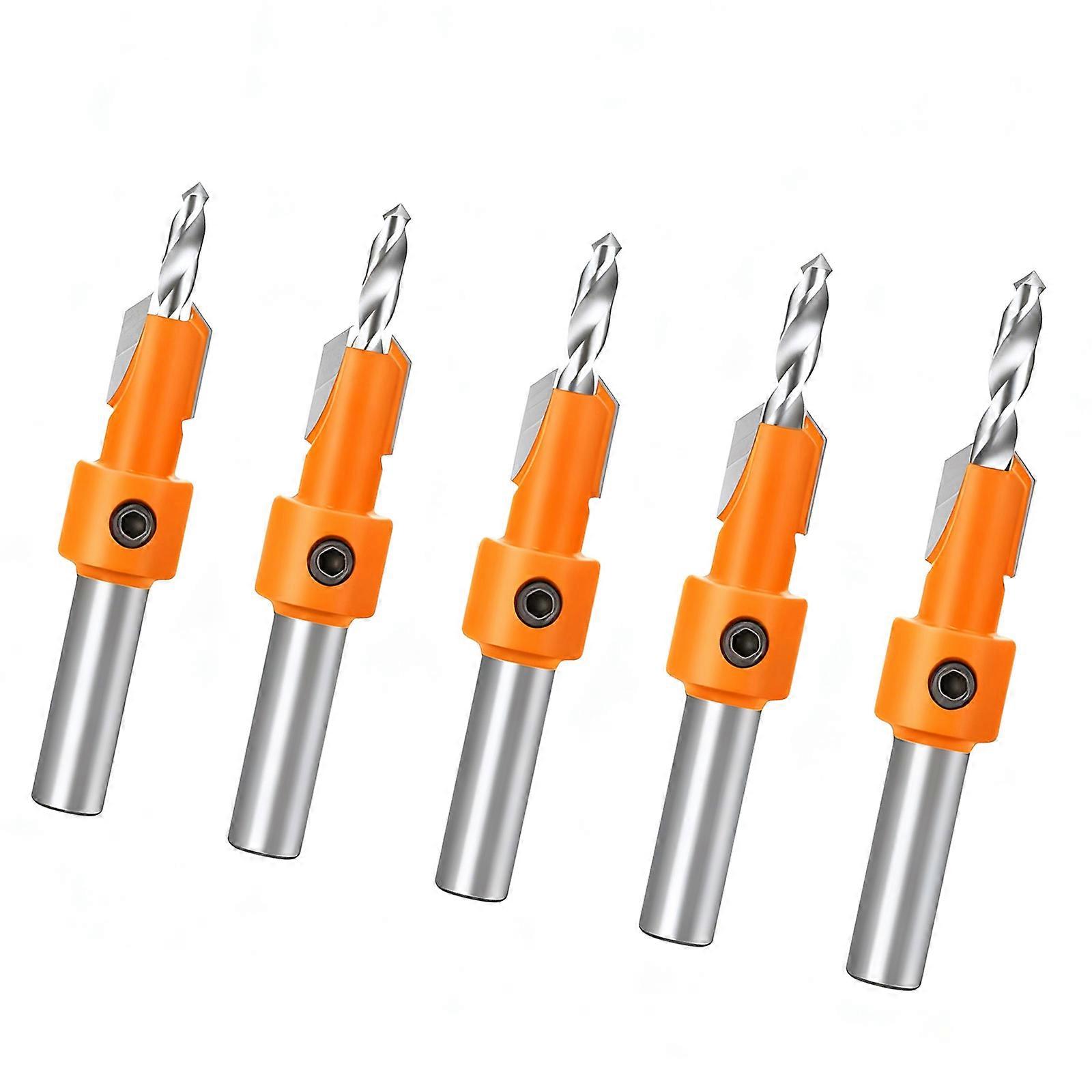Versatile Alloy Countersink Drill Bit With Superior Durability For Various Materials Including Wood Plastic And Metal Multicolor