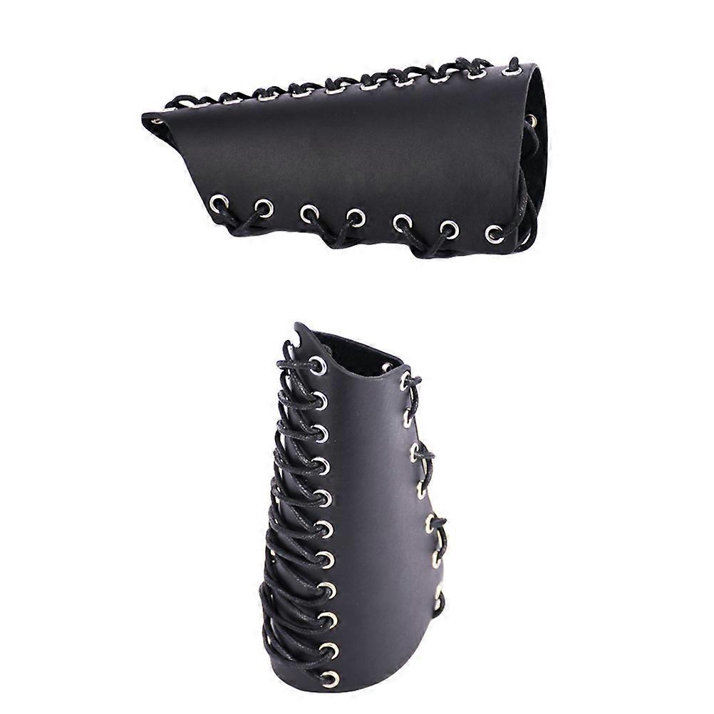 Black Archery Arm Guard for Safe Shooting Practice Sturdy and Comfortable Fits Various Arm Sizes