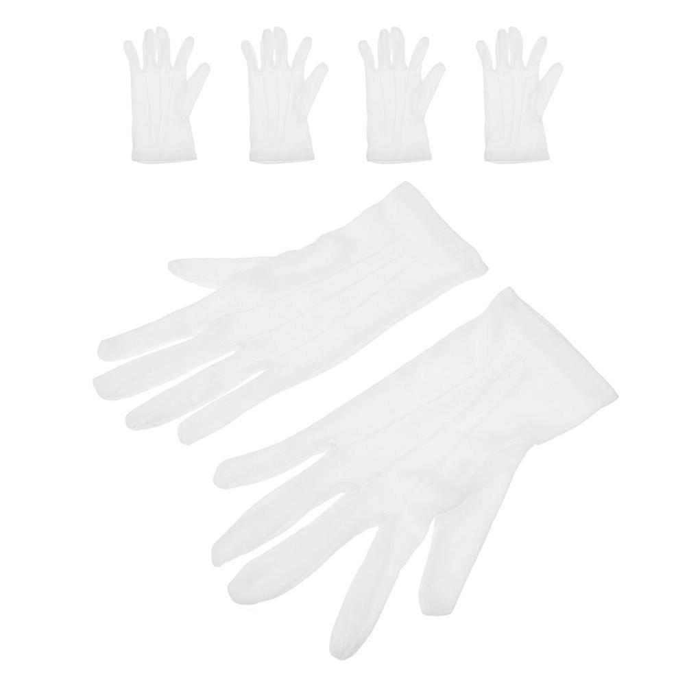 Comfortable Billiards Referee Gloves for Snooker Match 3Pairs White