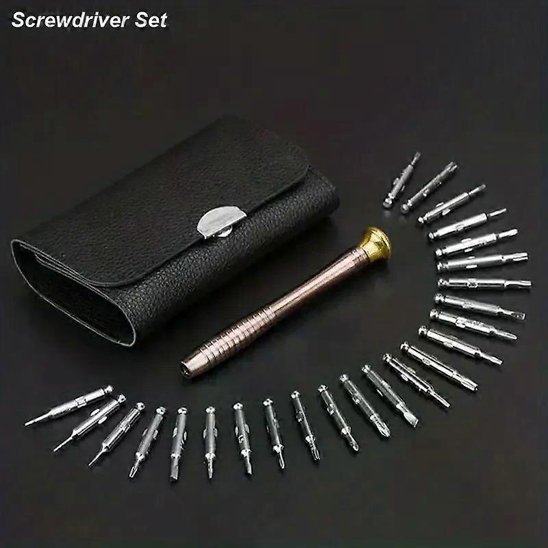 1 Set Precision Screwdriver Set 25 In 1 Repair Tool Kit Small Screwdriver Set Star/Y-type/Flat-blade/Triangle Screwdrivers F