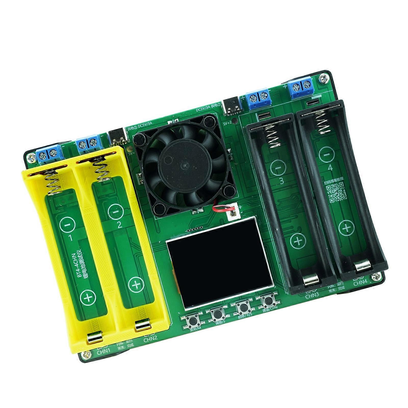 Battery Capacity Internal Resistance Tester 21700 18650 Battery Power Detector Test Module Digital Display Replacement Multicolor