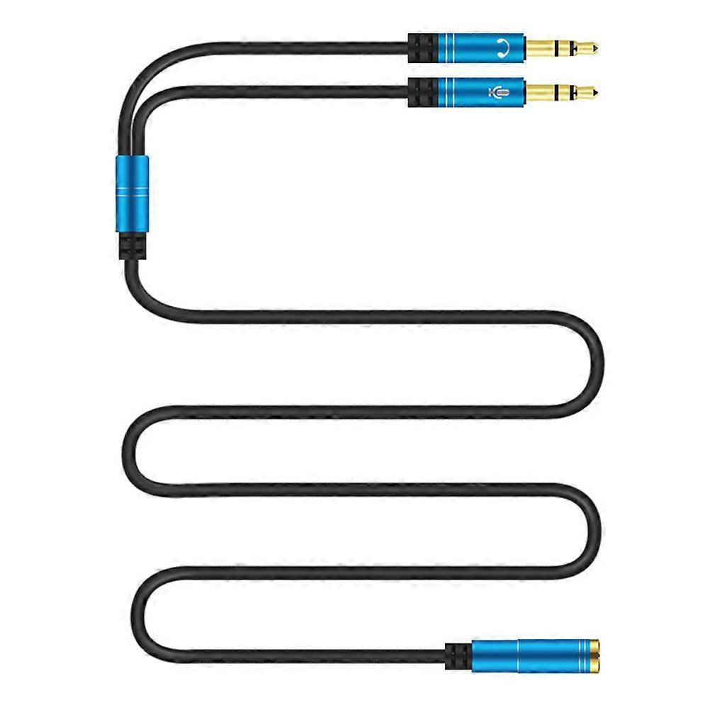 Dual-Port Audio Adapter 1Pack Computer Headset Splitter for Tech Users with Copper Core Wire and Color