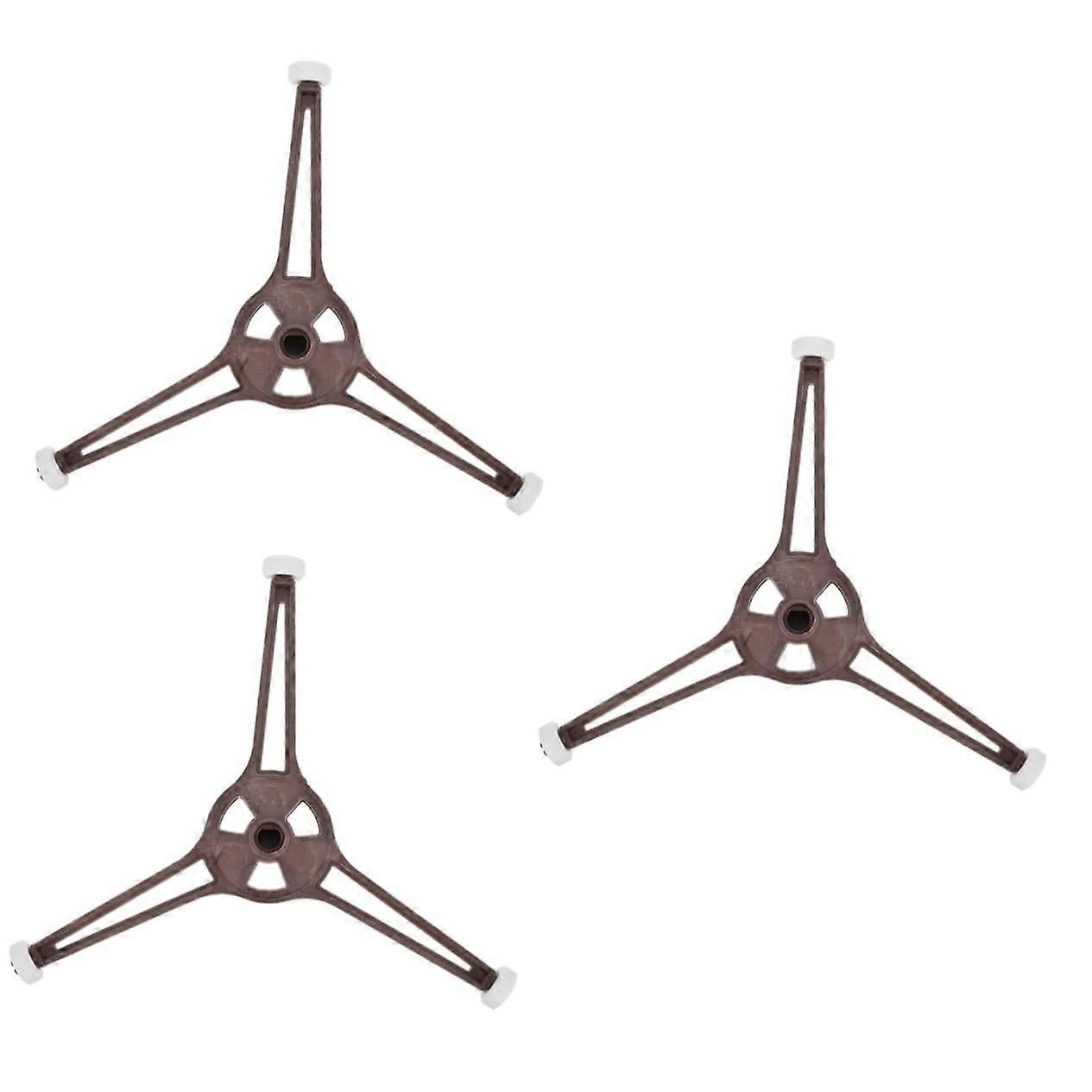 3pcs Microwave Turntable Ring Replacement with Triple Arm for Smooth Tray Rotation and Durability
