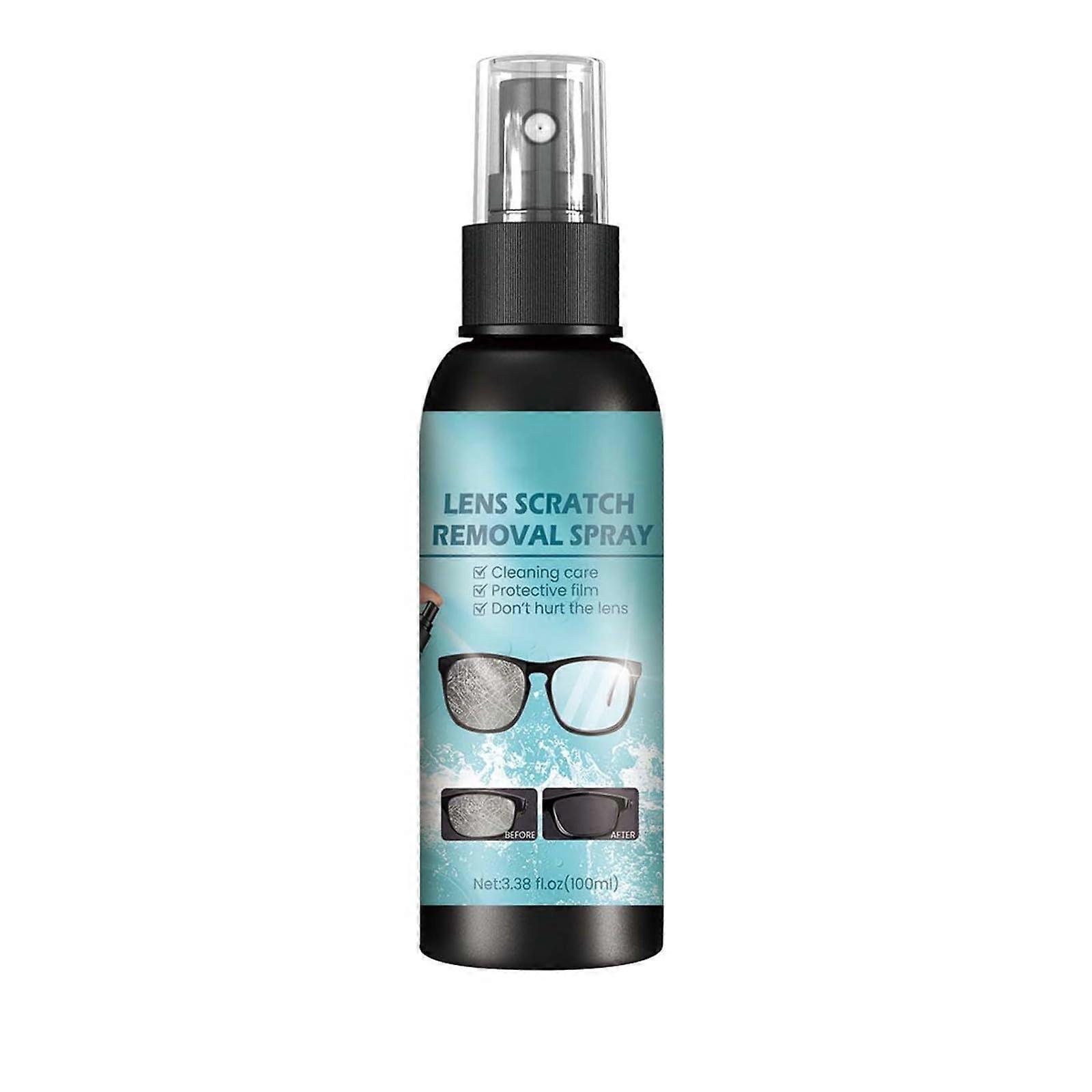 Glasses Scratch Remover 100ml Lens Restoration Solution for Spectacles Light Blue 14.5x3.8