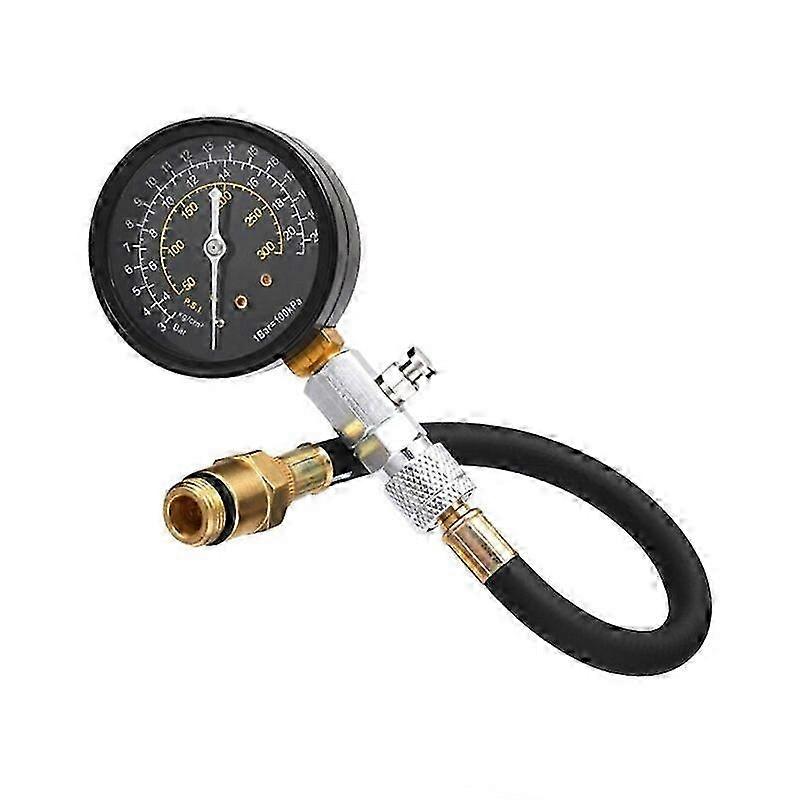 25-26 Engine Cylinder Leak Detector Tester Pressure Gauge Compression Diagnostic Tool