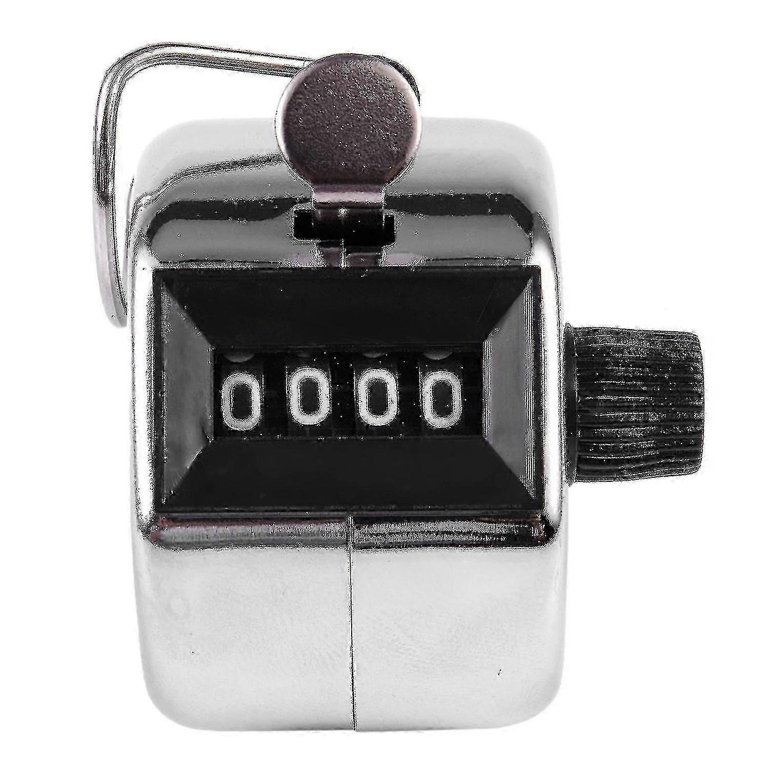4 Digit Number Clicker Golf Hand Tally Click Counter Silver 26s