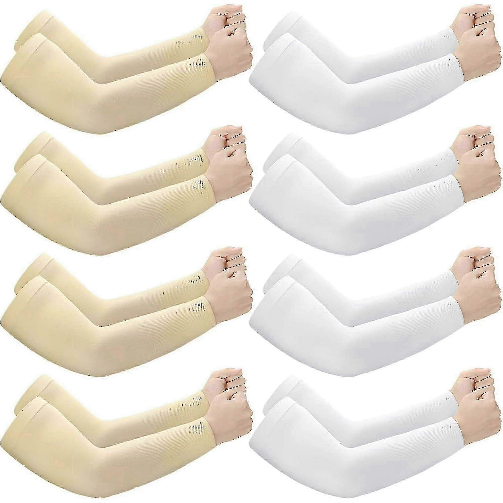 Protective arm sleeves for elderly with thin skin - 8 pairs