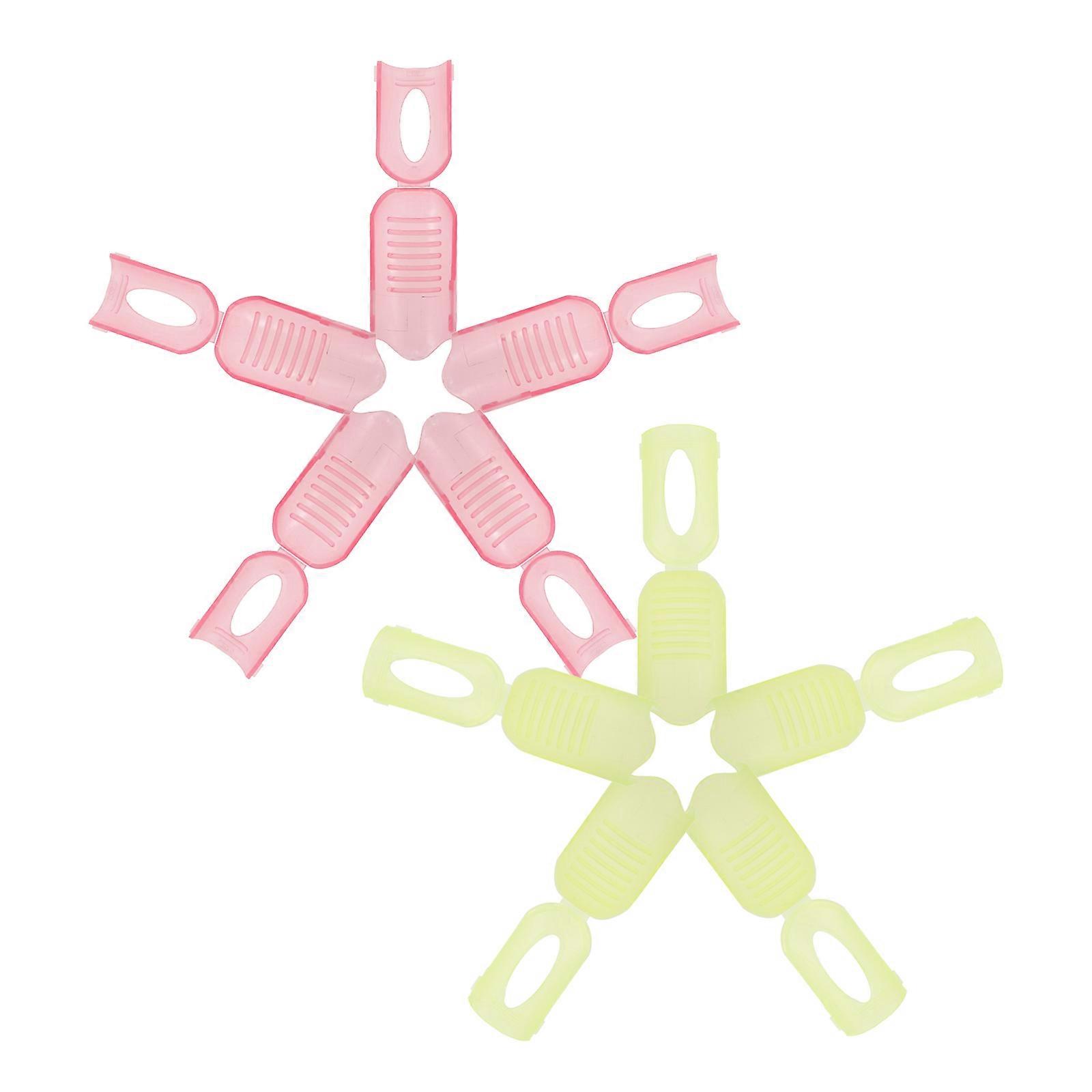 Gel Nail Remover Wrap Tool for 10Pcs Plastic Nail Clip Set