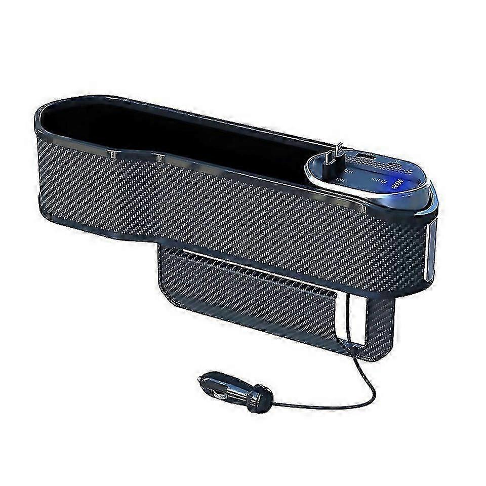 For Digital Display Multifunctional Super Fast Charging Car Seat Gap Storage Box