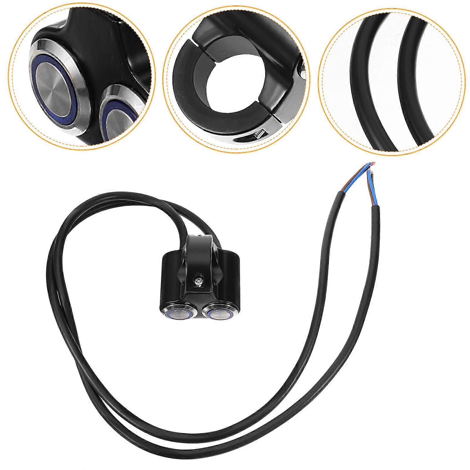 Fog Light Switch Motorcycle Handlebar Switch for Motorbike 3Pcs Set