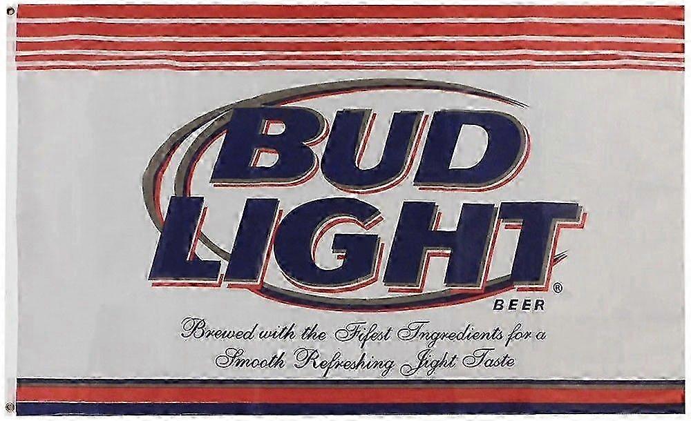 Bud Light Beer Red White Blue Premium Quality Flag Banner