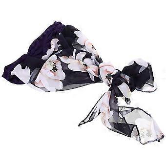 Twisted Hat Wide-Brimmed Turban Hat for Decoration 1Pcs Sapphire Blue