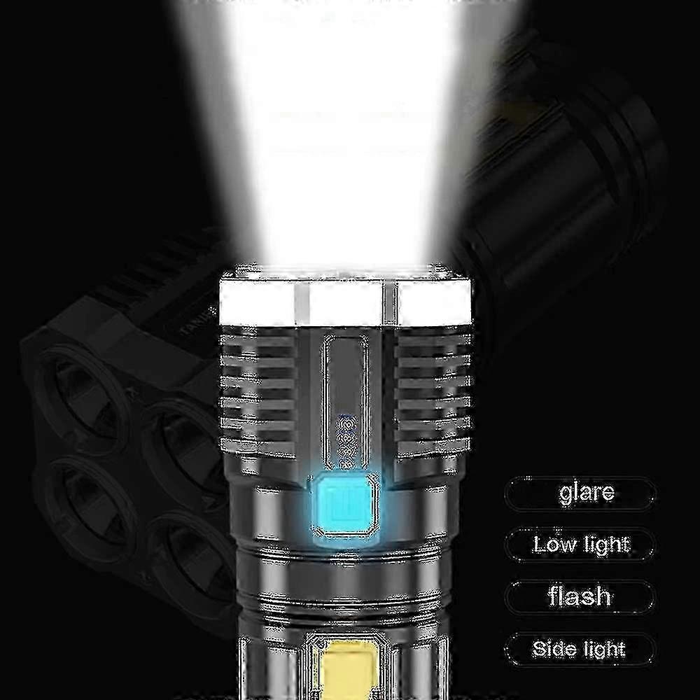 Super Bright 10000000lm Torch Led Flashlight Usb Rechargeable Tactical Light SZRH