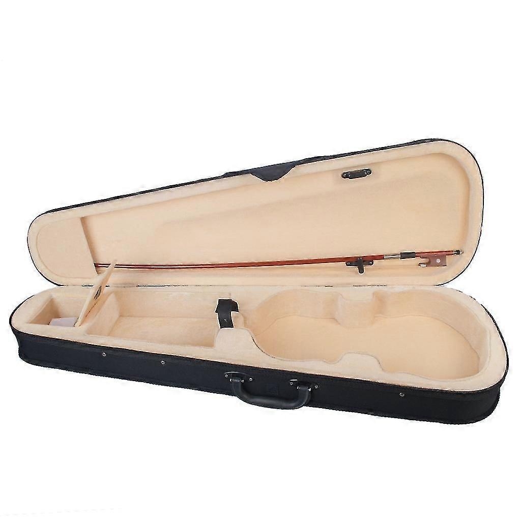 Violin Case 3/4 Size Professional Triangular Shape Violin Hard Case Yellow Inside Violin Parts