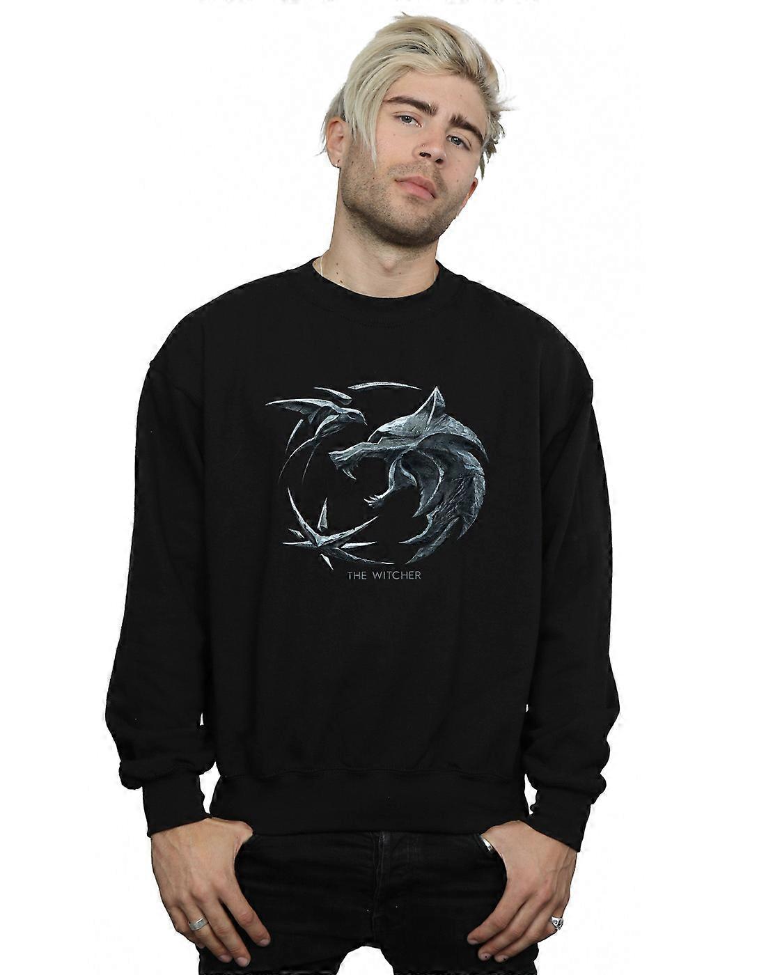 Netflix menn The Witcher Wolf Logo Sweatshirt