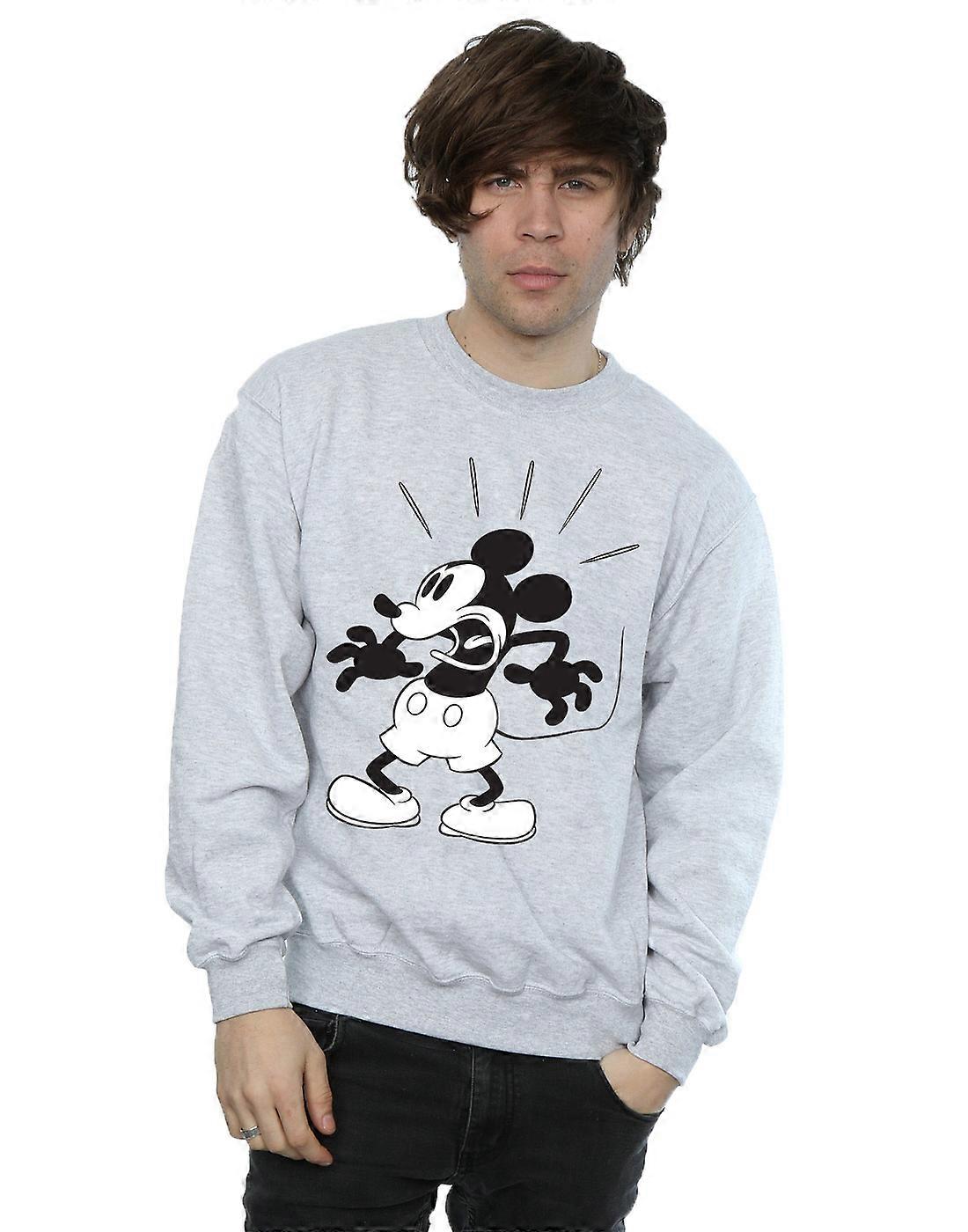 Disney Men's Mickey Mouse Scared Sweatshirt